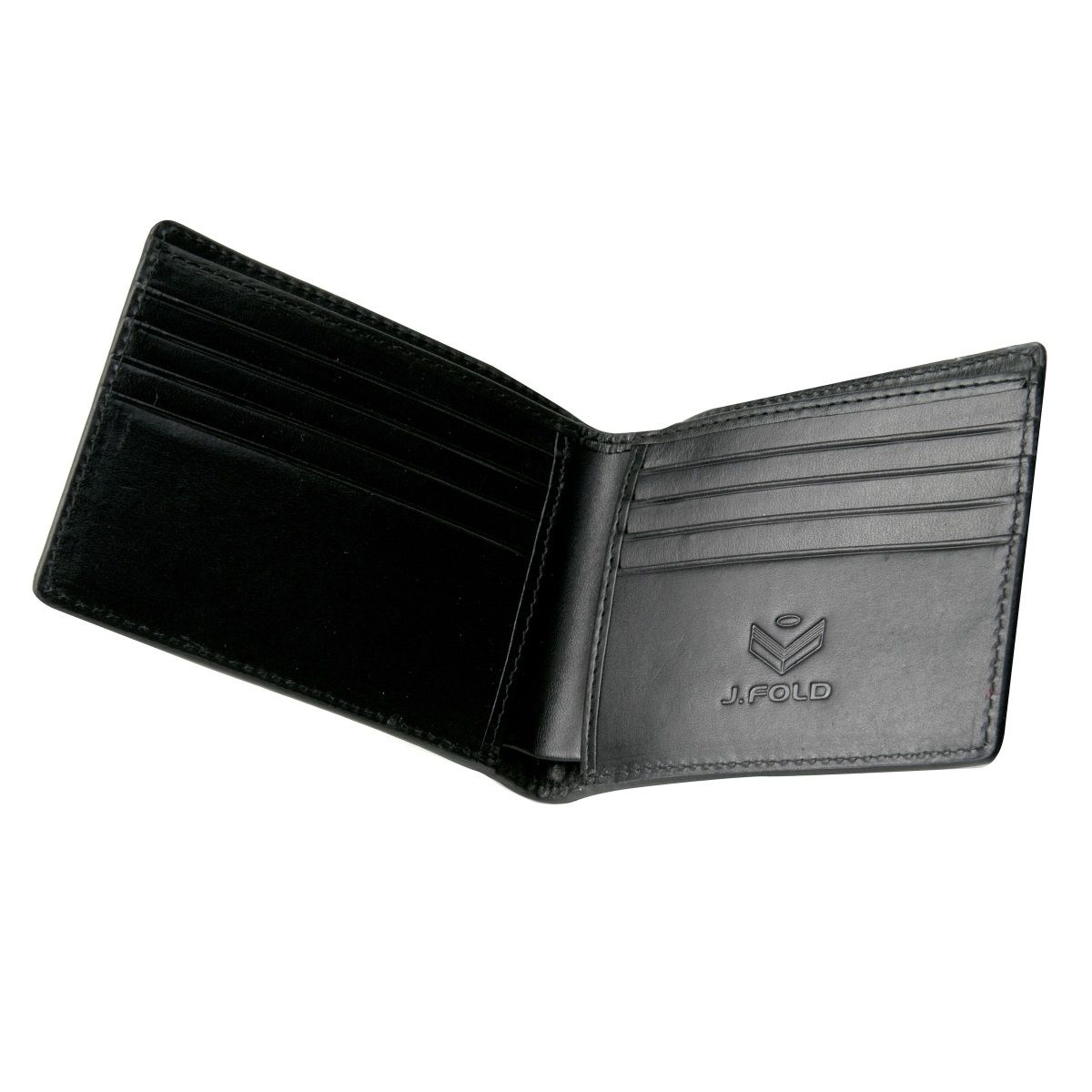 J.FOLD Tetra Leather Wallet - Black